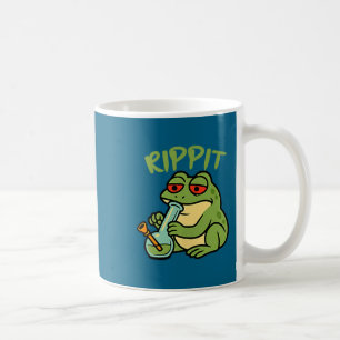 Funny Shirt Rippit Stoner Frog Smoking Stoner Coffee Mug