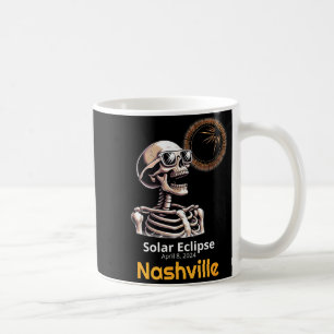 Funny Shirt Skeleton Solar Eclipse Nashville India Coffee Mug