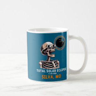 Funny Shirt Skeleton Solar Eclipse Silva Missouri Coffee Mug