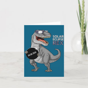 Funny Shirt Solar Eclipse Rex 04 08 Card