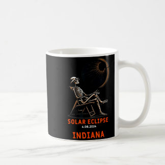 Funny Shirt Solar Eclipse Skeleton Indiana Souveni Coffee Mug