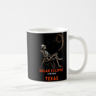 Funny Shirt Solar Eclipse Skeleton Texas Souvenir Coffee Mug