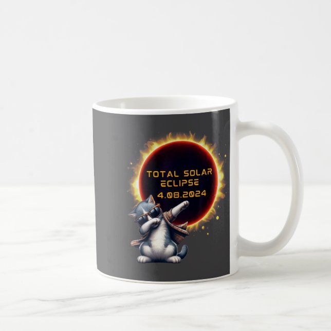Funny Shirt Solar Eclipse Total Solar Eclipse Coffee Mug (Right)