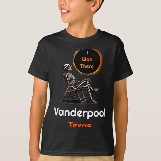 Funny Shirt Solar Eclipse Vanderpool Texas There (Front)