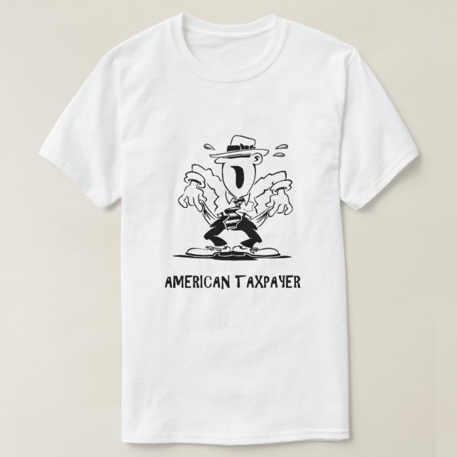 Funny Shirt Taxpayer IRS Joke Taxday Humour Crying (Design Front)