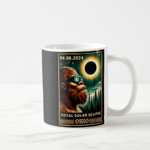 Funny Shirt Total Solar Eclipse Ohio Bigfoot Coffee Mug