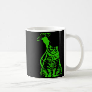 Funny Shirt Y2k Alien Cat Abduction Meme Coffee Mug