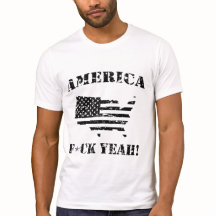 Funny Shirts AMERICA, F*CK YEAH! - distressed