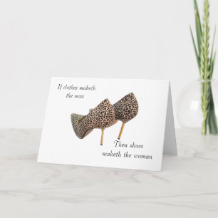 Funny Shoe lovers Birthday Card