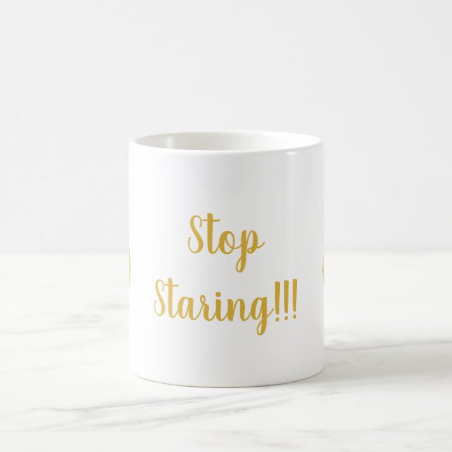 Funny Shoebill Stop Staring Coffee Mug (Center)