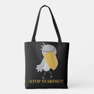 Funny Shoebill Stop Staring Tote Bag