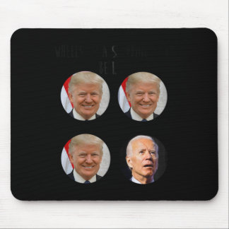 Funny Shopping Cart Trump Biden Election Meme Vote Mouse Mat