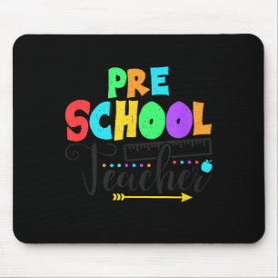 Funny Short School Teacher Quote Saying Pre School Mouse Mat