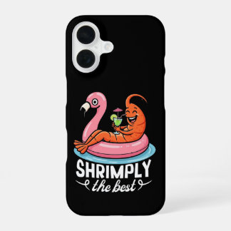 Funny Shrimp Beach Vacation Seafood Summer Pool iPhone 16 Case