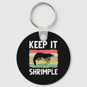 Funny Shrimp Gift For Men Women Cool Fishing Prawn Key Ring