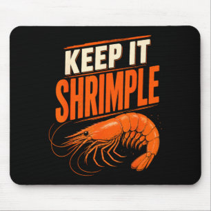 Funny shrimps cajun seafood mouse mat