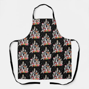 Funny Siberian Husky Christmas Tree Pet Dog Lover  Apron