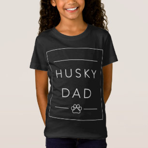 Funny Siberian Husky Lover Dog Dad, Husky Dog Dad T-Shirt