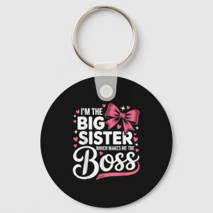 Funny Sibling I'm The Big Sister Which Makes Me Th Key Ring