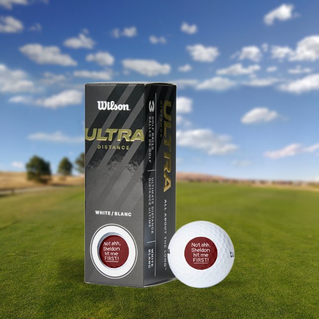 Funny Sibling Quote Personalised Golf Balls (Creator Uploaded)