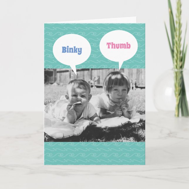 Funny Sibling Rivalry- Getting Old Sucks Birthday Card (Front)