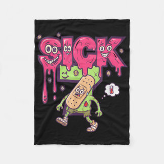 Funny Sick Seven Meme Tee Six Seven Fun Wordplay D Fleece Blanket