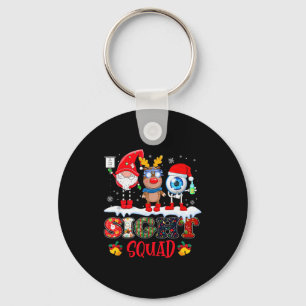 Funny Sight Squad Gnome Reindeer Santa Christmas O Key Ring
