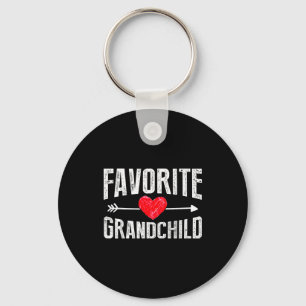 Funny Siled Granhildren Favorite Granhild Key Ring