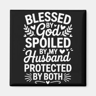 Funny Siled Wife Art For Women Girls Mpy Old Husba Magnet