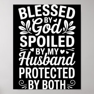 Funny Siled Wife Art For Women Girls Mpy Old Husba Poster