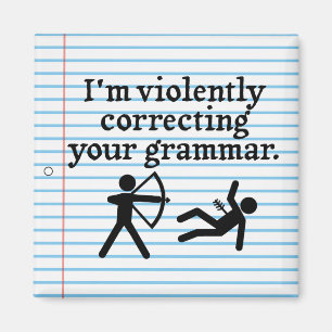 Funny "Silently Correcting Your Grammar" Spoof Magnet