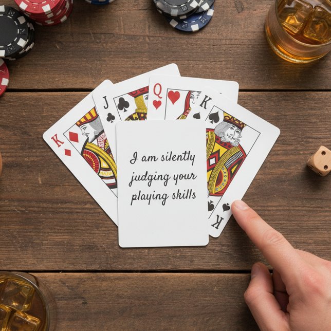 Funny Silently Judging your Playing Skills Cards (Creator Uploaded)