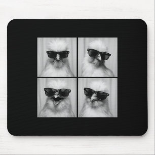 Funny Silkie Chicken Lover Cute Farm Animal Photo  Mouse Mat