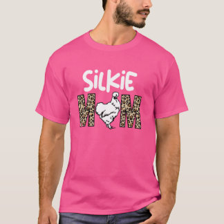 funny silkie chicken mum leopard T-Shirt