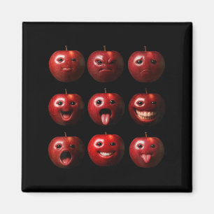 Funny Silly Ai Apple Gen Z Meme Brainrot Humour Fr Magnet