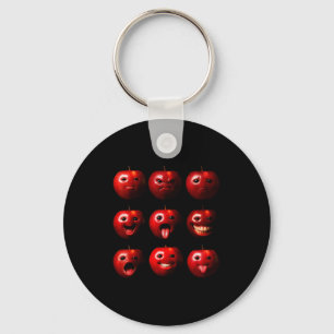 Funny Silly Ai Gen Z Meme Brainrot Humor Fruit Lov Key Ring