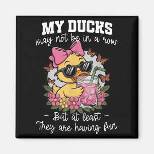 Funny Silly Duck Teacher Not In A Row They Are Hav Magnet