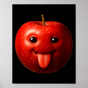 Funny Silly Gen Z Meme Brainrot Humor Tongue Out Poster