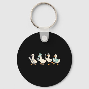 Funny Silly Goose Dental Tooth th Dentist istant Key Ring