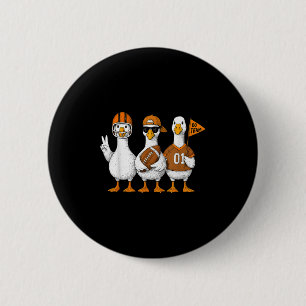 Funny Silly Goose Duck Football Fall Football Game 6 Cm Round Badge