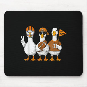 Funny Silly Goose Duck Football Fall Football Game Mouse Mat