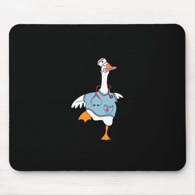 Funny Silly Goose Nurse Club School Nurse Student  Mouse Mat