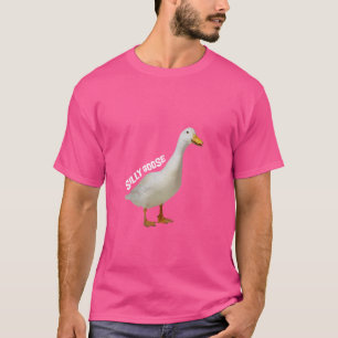 Funny Silly Goose Photo Quirky Quack T-Shirt