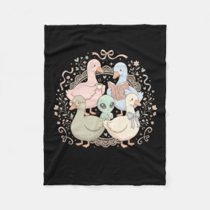 Funny Silly Goose Teacher Club Teacher Fleece Blanket