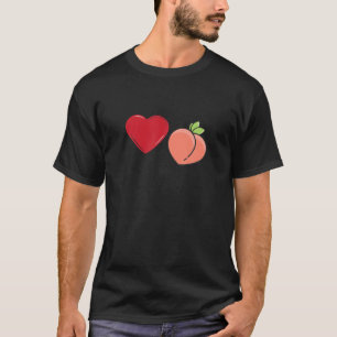 Funny Silly Grinder Love Peach Gay Pride Humour T-Shirt