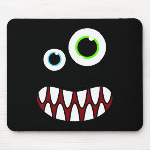 Funny Silly Monster Face Costume Birthday Party Ha Mouse Mat