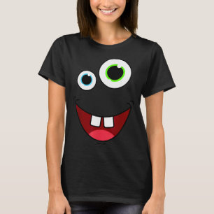 Funny Silly Monster Face Group Costume Birthday T-Shirt