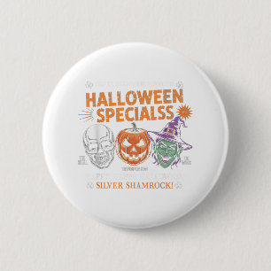 Funny Silver Shamrock Novelties Halloween Specials 6 Cm Round Badge