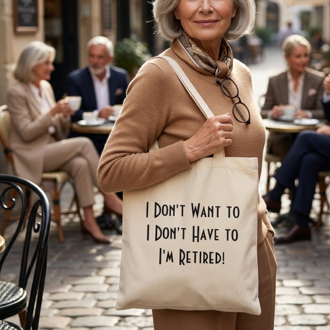 funny simple retirement  tote bag (Creator Uploaded)