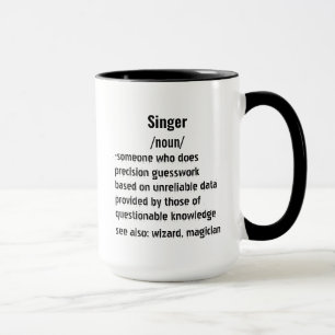 funny Singer Definition gifts for men women Mug
